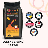 BONEN (PREMIUM) IMPACT-KOFFIE - 1 Zakje (1 x 500g)
